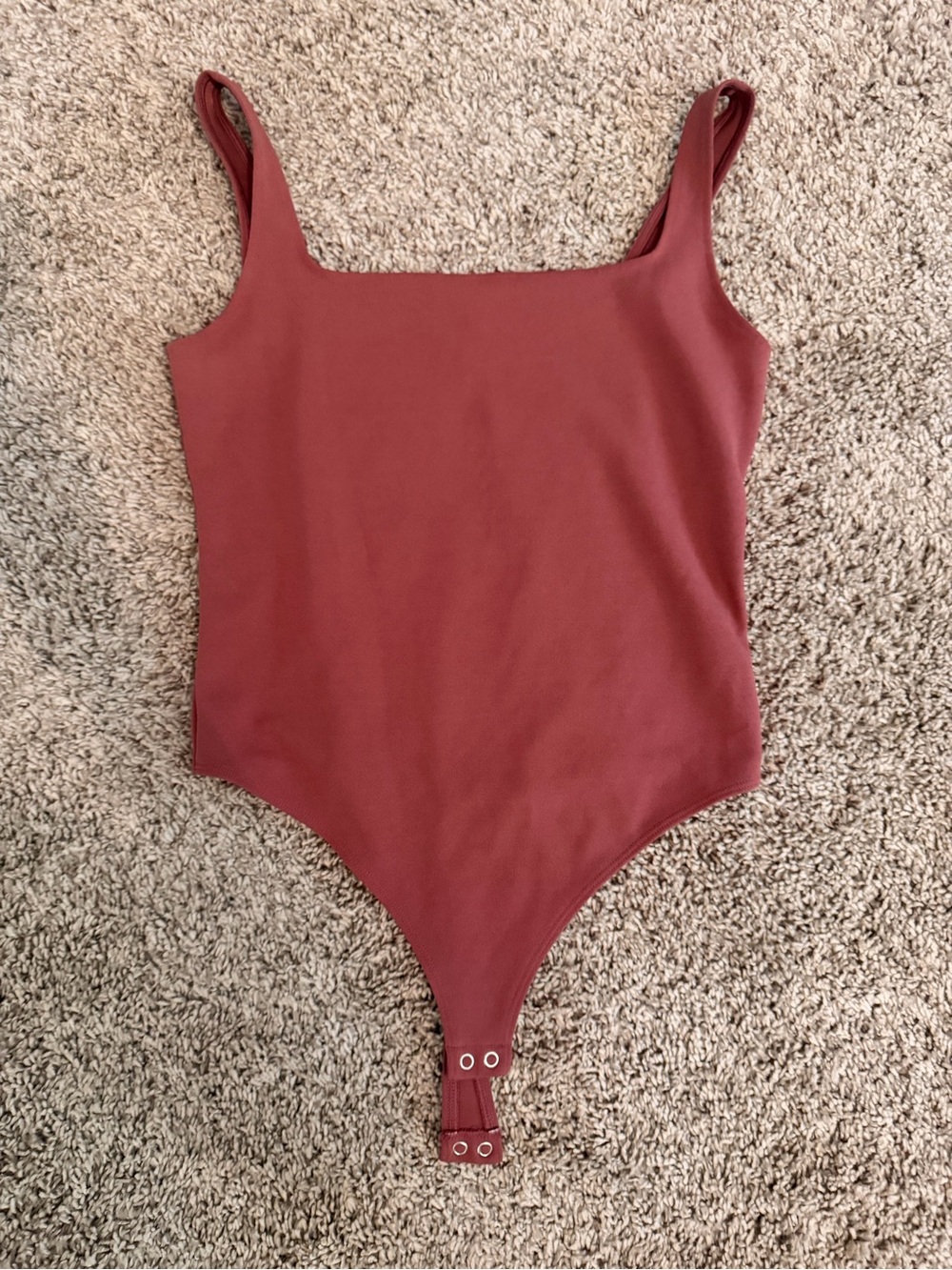 Express Square Neck Bodysuit in Blush